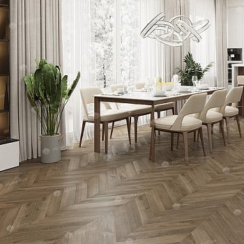 Кварцвиниловая плитка Alpine Floor Chevron ECO 18-4 Дуб Насыщенный